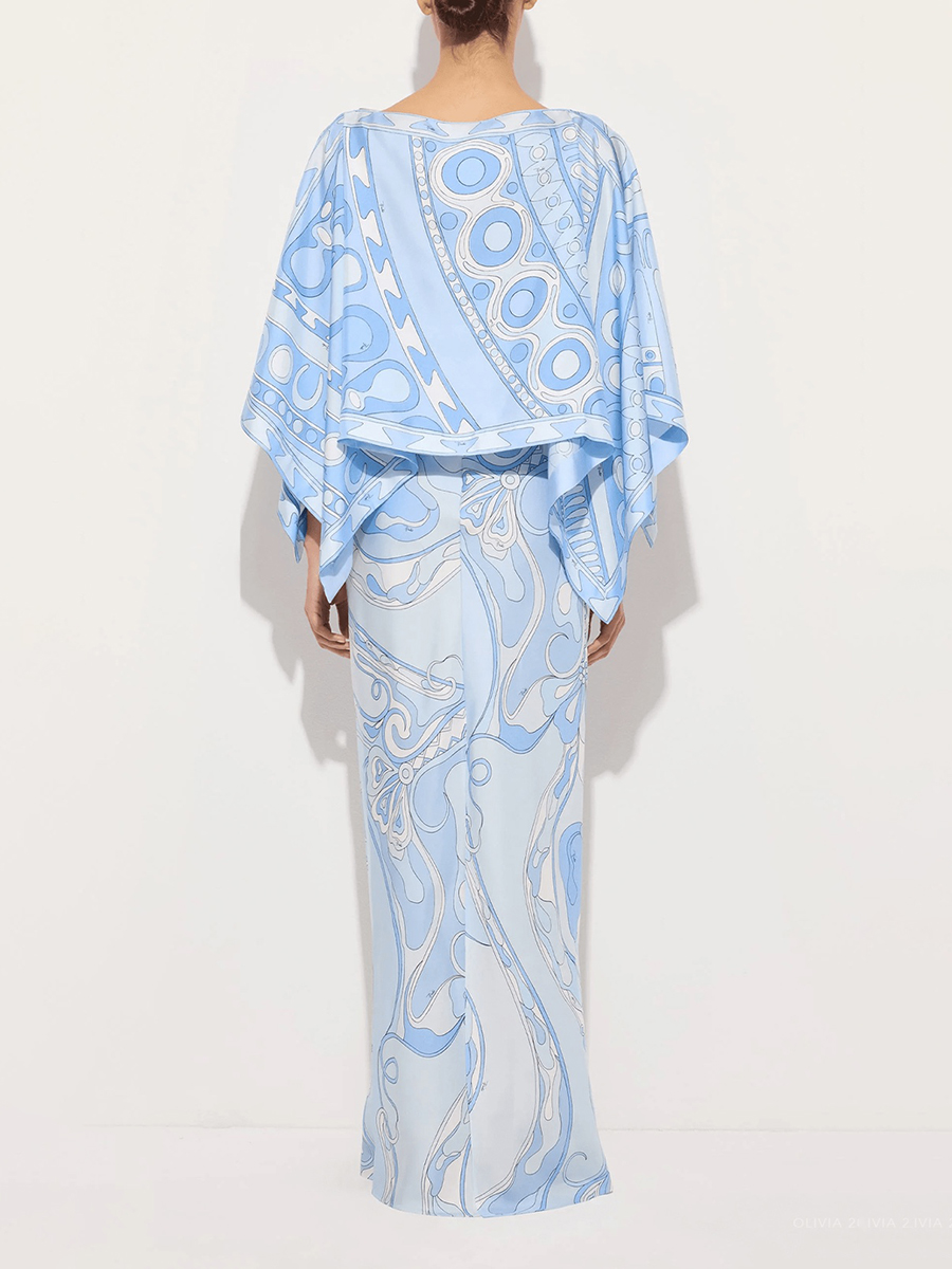 VGH Light Blue Abstract Print  - đánh giá và giá Women'S Formal Wear To A Wedding