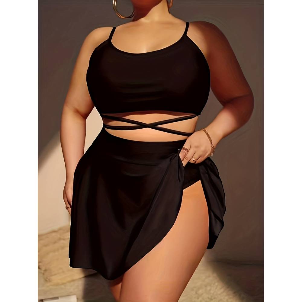 Cikini Đồng Màu Đồ Bơi Nữ Quá  - đánh giá và giá Monochrome Suit Set