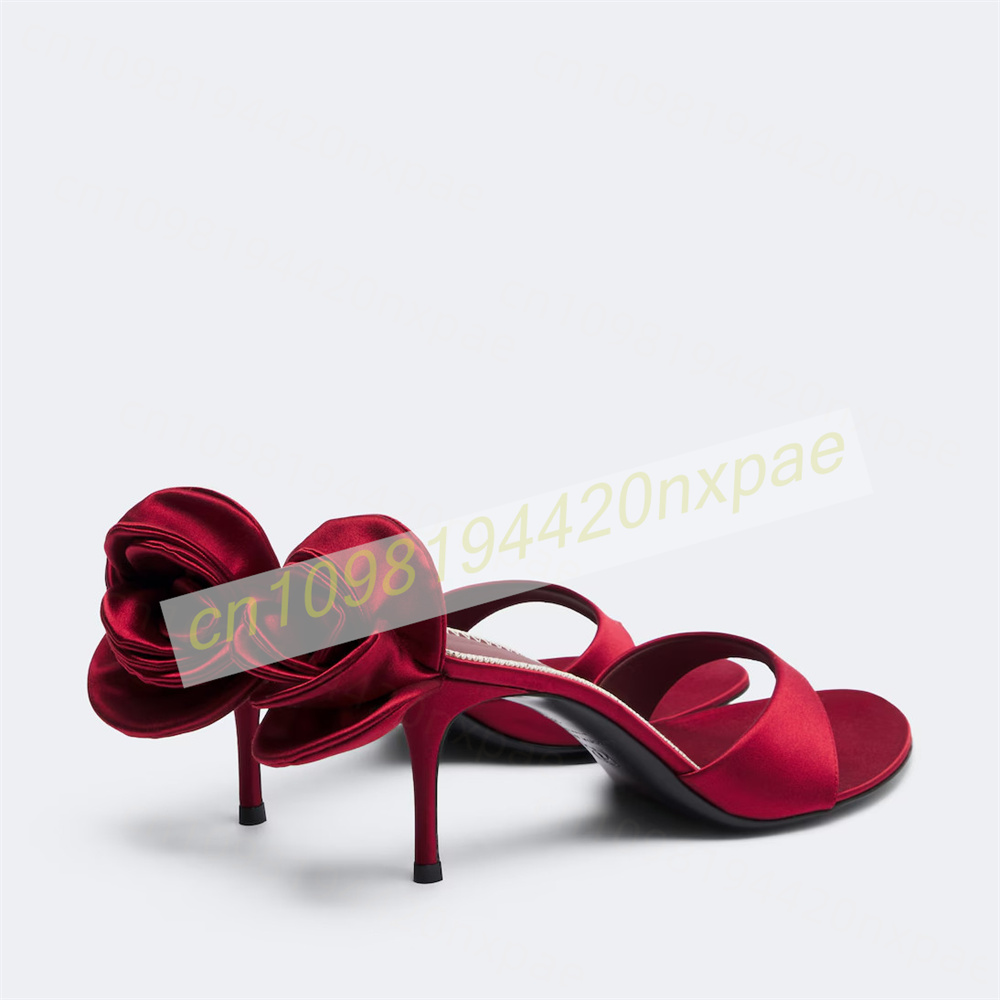 Women Red Satin Thong Mule San - đánh giá và giá Women'S Formal Wear To A Wedding