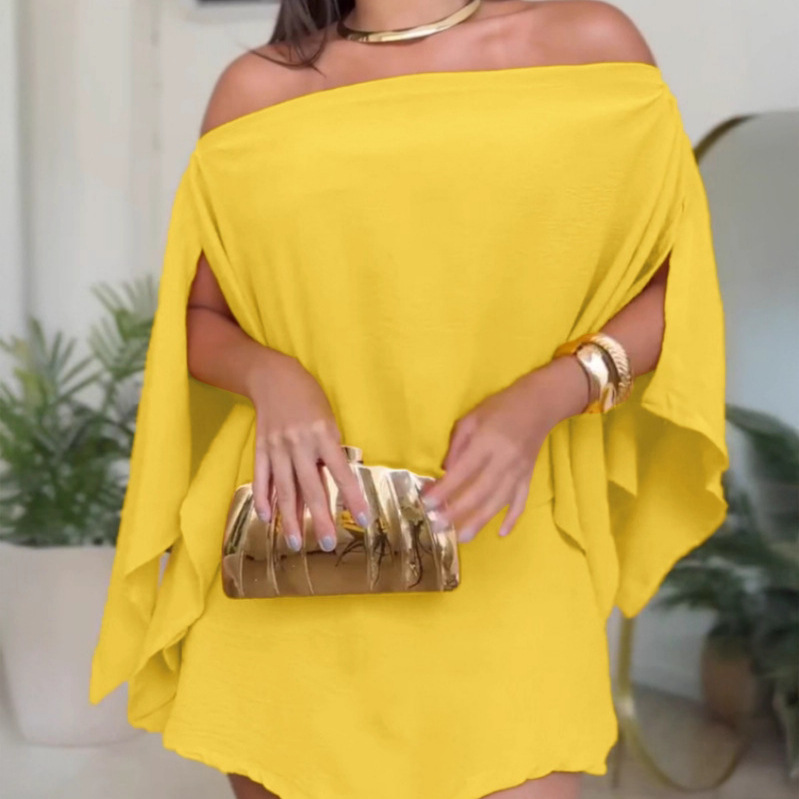 Solid Color Loose Irregular Mu - đánh giá và giá Women Formal Wear Types