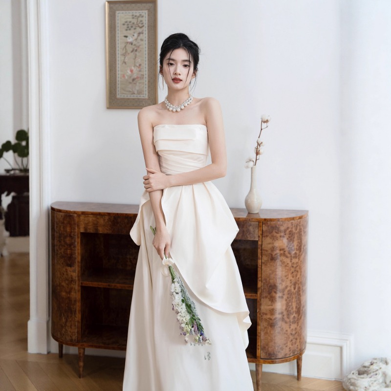 French Strapless Bride Engagem - đánh giá và giá Women'S Formal Wear To A Wedding