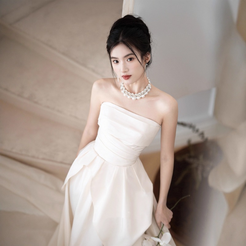 French Strapless Bride Engagem - đánh giá và giá Women'S Formal Wear To A Wedding