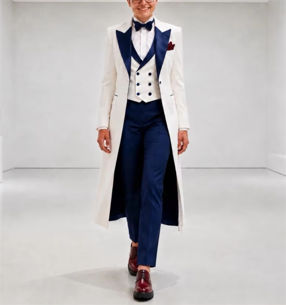 Navy Blue White Women's Jacket - đánh giá và giá Women'S Formal Wear To A Wedding
